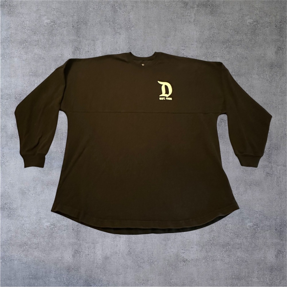 Disney‎ Spirit Jersey Shirt Adult Large Black EST 1955 Disneyland L